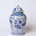Cobalt Guild Home Decor River Fish Blue and White Porcelain Temple Jar