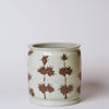 Cobalt Guild Home Decor Rustic Copper Glazed Bamboo Porcelain Cachepot