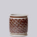 Cobalt Guild Home Decor Rustic Copper Glazed Dragon Scale Porcelain Cachepot