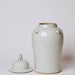 Cobalt Guild Home Decor Rustic Creamy White Porcelain Temple Jar