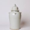 Cobalt Guild Home Decor Rustic Creamy White Porcelain Temple Jar