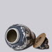 Cobalt Guild Home Decor Rustic Floral Blue and White Porcelain Temple Jar