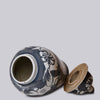 Cobalt Guild Home Decor Rustic Floral Blue and White Porcelain Temple Jar