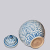 Cobalt Guild Home Decor Rustic Rose Blue and White Porcelain Jar