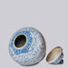 Cobalt Guild Home Decor Rustic Rose Blue and White Porcelain Jar