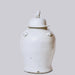 Cobalt Guild Home Decor Rustic White Porcelain Temple Jar