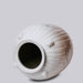 Cobalt Guild Home Decor Rustic White Ribbed Melon Vase