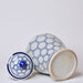 Cobalt Guild Home Decor Serpent Lattice Blue and White Porcelain Temple Jar