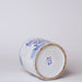 Cobalt Guild Home Decor Small Blue and White Porcelain Bird and Flower Cachepot