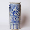 Cobalt Guild Home Decor Tall Blue and White River Fish Porcelain Umbrella Stand