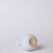 Cobalt Guild Home Decor White Porcelain Globe Vase with Ribbed Neck