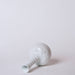 Cobalt Guild Home Decor White Porcelain Globe Vase with Ribbed Neck