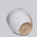 Cobalt Guild Home Decor White Porcelain Ribbed Planter