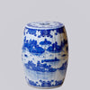 Cobalt Guild Home Decor "Willow Ware" Blue and White Porcelain Garden Seat