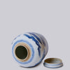Cobalt Guild Home Decor Willow Ware Blue and White Porcelain Round Storage Jar