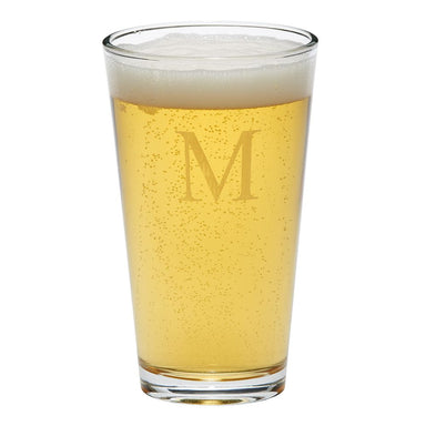 Creative Gifts Giftware 24 Pint Glasses 16 Oz Cap, 6" H