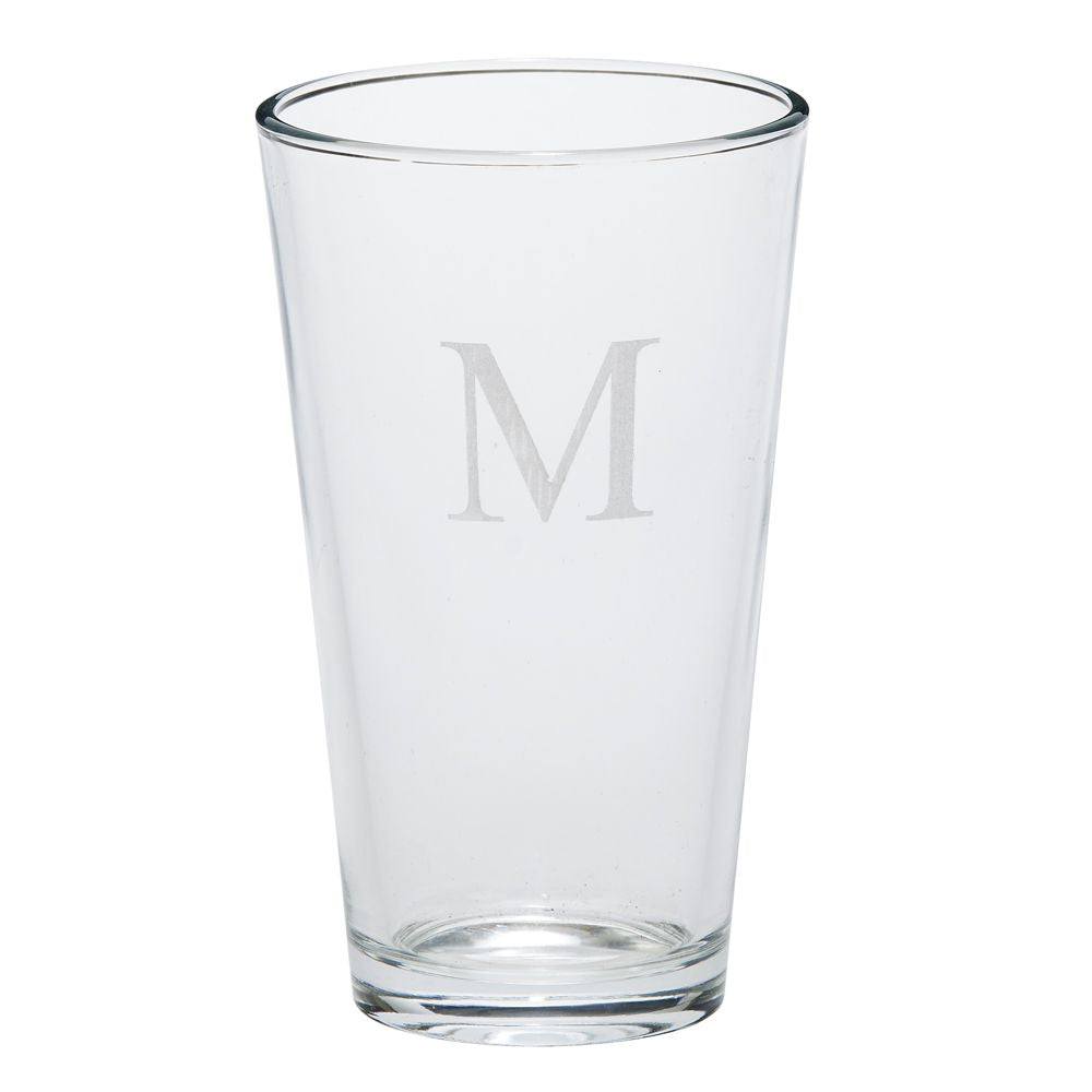 Creative Gifts Giftware 24 Pint Glasses 16 Oz Cap, 6" H