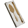 Creative Gifts Giftware Knife & Server Set In Gold Tone Finish
