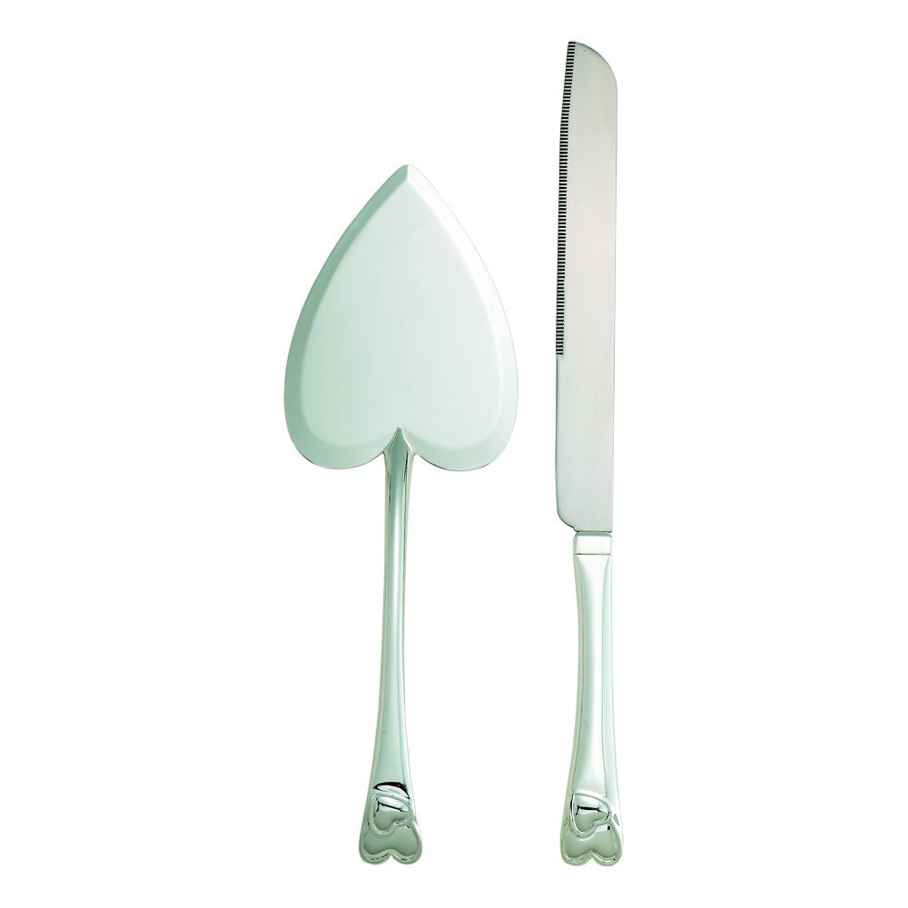 Creative Gifts Giftware Knife & Server Set With Heart Motif