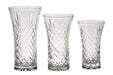 Creative Gifts Giftware Lead-free Crystal Flared Vase With Medallion Ii Pattern, 8.25" X 4.75"