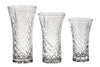 Creative Gifts Giftware Lead-free Crystal Flared Vase With Medallion Ii Pattern, 8.25" X 4.75"