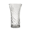 Creative Gifts Giftware Lead-free Crystal Flared Vase With Medallion Ii Pattern, 8.25" X 4.75"