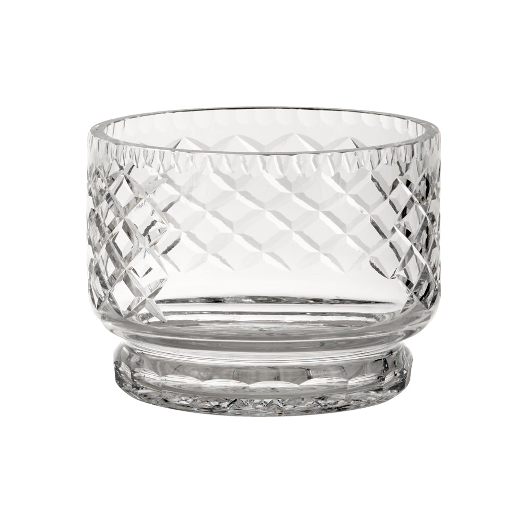 Creative Gifts Giftware Lead-free Crystal Round Bowl With Medallion Ii Pattern, 4.5" X 6"