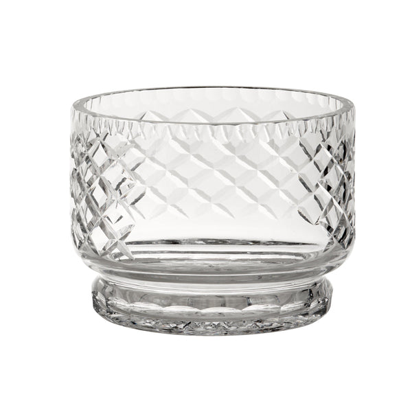 Creative Gifts Giftware Lead-free Crystal Round Bowl With Medallion Ii Pattern, 4.5" X 6"