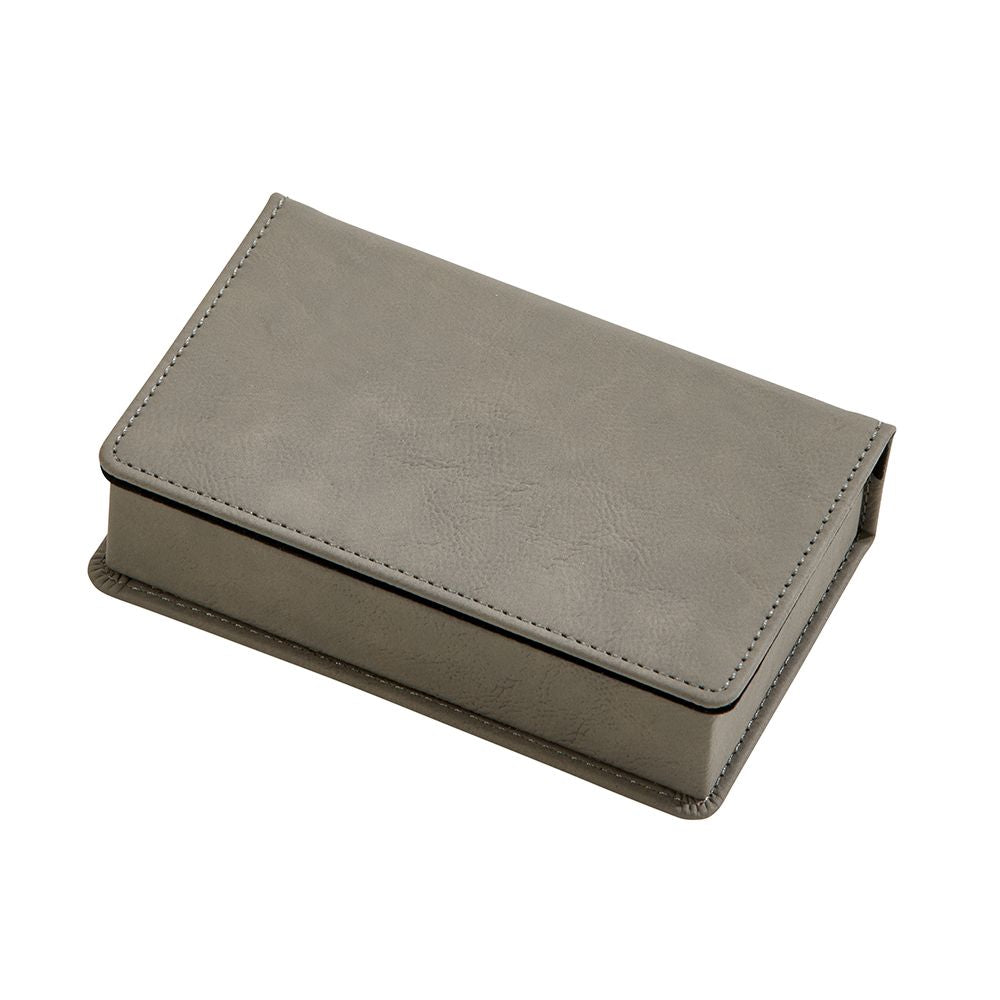 Creative Gifts Giftware Leatherette 2 Piece Bar Set Grey 6.25" X 3.75"