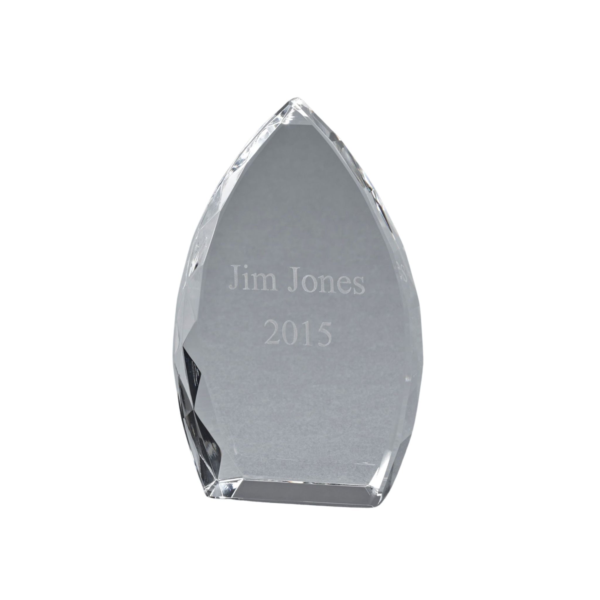 Creative Gifts Giftware Optic Crystal Trophy Point, 7" Ht