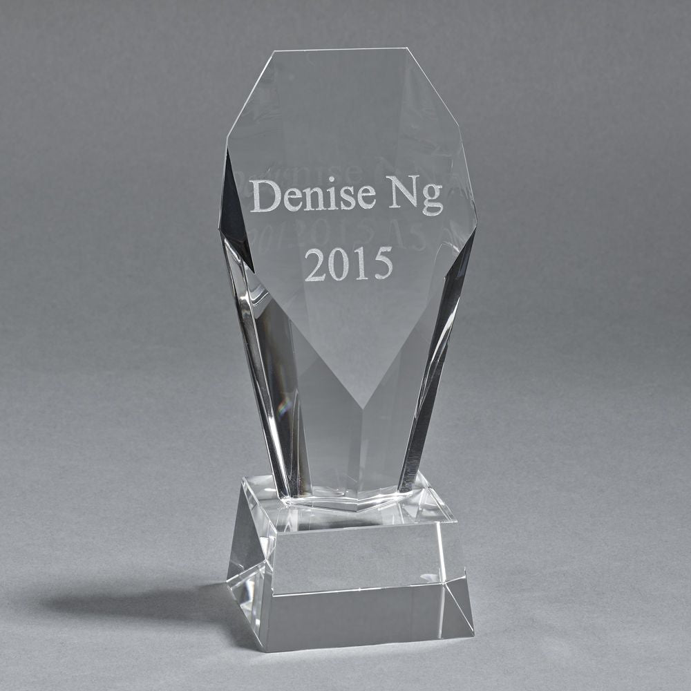 Creative Gifts Giftware Optic Fountain Trophy, 8.25" Ht