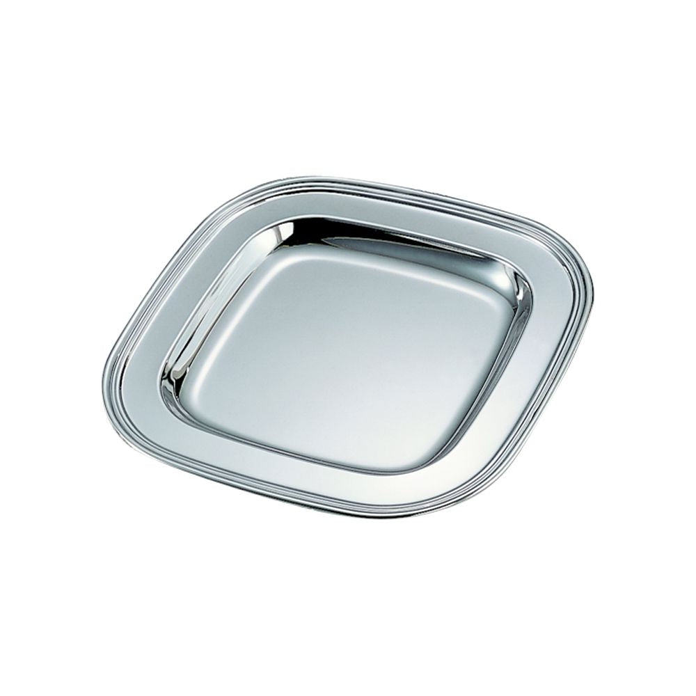 Trendware 11 1/2 Clear Square Plastic Trays,Pack of 2