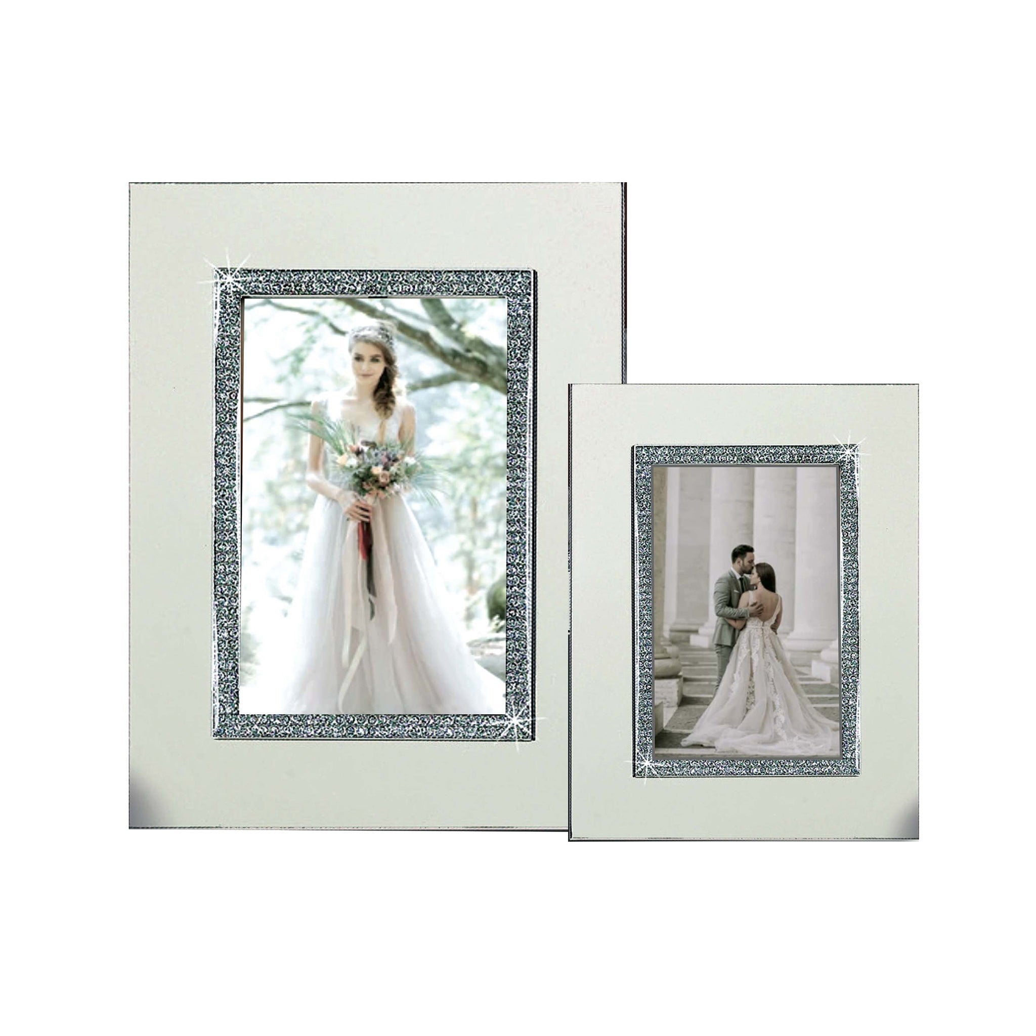 Creative Gifts Giftware Wide Border Glitter Galore Frame Holds 8" X 10" Photo