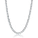 Crislu Jewelry CRISLU Classic Tennis Necklace Finished in Pure Platinum - 18"