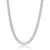 Crislu Jewelry CRISLU Classic Tennis Necklace Finished in Pure Platinum - 18"