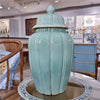 Danny's Fine Porcelain Home Decor Danny's Fine Porcelain 10.5L X 10.5W X 20H - CELEDON JAR ANTIQUE FINISH 50813