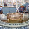 Danny's Fine Porcelain Home Decor Danny's Fine Porcelain 10L X 7.5W X 2H PORCELAIN OVAL TRAY WITH BRONZE ORMOLU - WILDBREEZE 14063