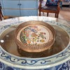 Danny's Fine Porcelain Home Decor Danny's Fine Porcelain 10L X 7.5W X 2H PORCELAIN OVAL TRAY WITH BRONZE ORMOLU - WILDBREEZE 14063