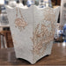 Danny's Fine Porcelain Home Decor Danny's Fine Porcelain 10Lx7wx12H Wastebasket - Celadon Lampas 13637