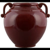 Danny's Fine Porcelain Home Decor Danny's Fine Porcelain 12" Red Round Handled Vase