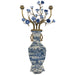 Danny's Fine Porcelain Home Decor Danny's Fine Porcelain 12L X 3.5W X 28H Wall Hanging Vase with Candle Cups Blue Willow 60997