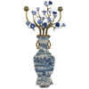Danny's Fine Porcelain Home Decor Danny's Fine Porcelain 12L X 3.5W X 28H Wall Hanging Vase with Candle Cups Blue Willow 60997