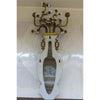 Danny's Fine Porcelain Home Decor Danny's Fine Porcelain 12L X 3.5W X 28H Wall Hanging Vase with Candle Cups Blue Willow 60997