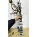 Danny's Fine Porcelain Home Decor Danny's Fine Porcelain 12L X 3.5W X 28H Wall Hanging Vase with Candle Cups Blue Willow 60997