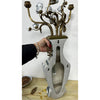 Danny's Fine Porcelain Home Decor Danny's Fine Porcelain 12L X 3.5W X 28H Wall Hanging Vase with Candle Cups Blue Willow 60997