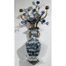 Danny's Fine Porcelain Home Decor Danny's Fine Porcelain 12L X 3.5W X 28H Wall Hanging Vase with Candle Cups Blue Willow 60997