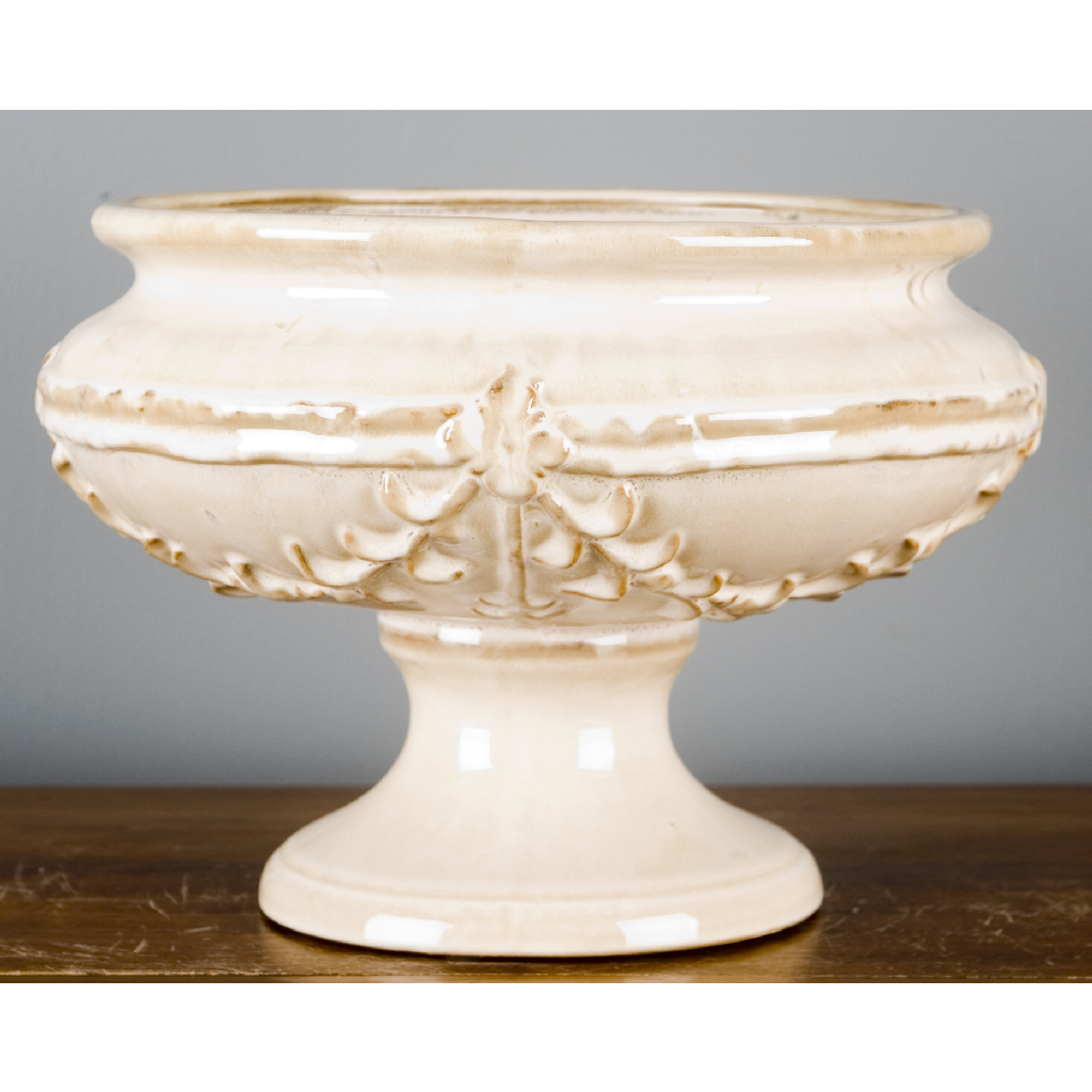 Danny's Fine Porcelain Home Decor Danny's Fine Porcelain 13dx9.5 Footed Basin