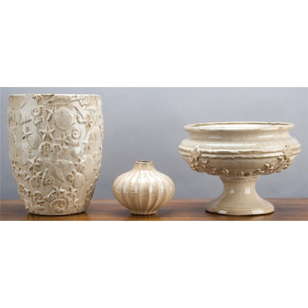 Danny's Fine Porcelain Home Decor Danny's Fine Porcelain 13dx9.5 Footed Basin