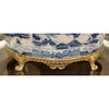 Danny's Fine Porcelain Home Decor Danny's Fine Porcelain 14.5x11x9.5 Porcelain Planter With Bronze Accent - Blue Willow 14080