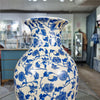 Danny's Fine Porcelain Home Decor Danny's Fine Porcelain 14in Porcelain Blue Vase – Blue Florets